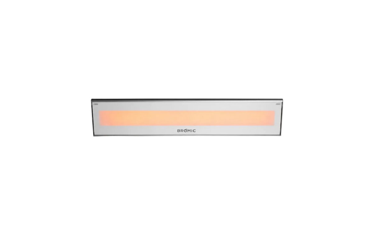 Bromic Platinum Smart Heat 2300W Electric Patio Heater - Radiant Infrared, 220V-240V, White Finish