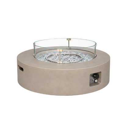 41" COSIEST Outdoor Propane Fire Pit Coffee Table - Gray