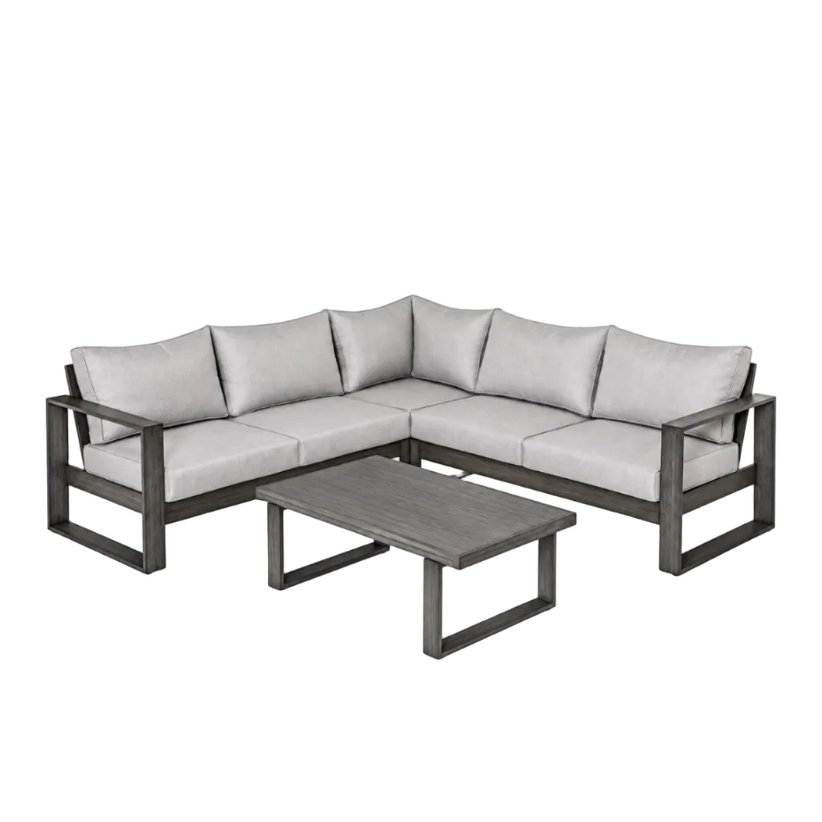 Walsh 4-Piece Aluminum Sectional Sofa Set