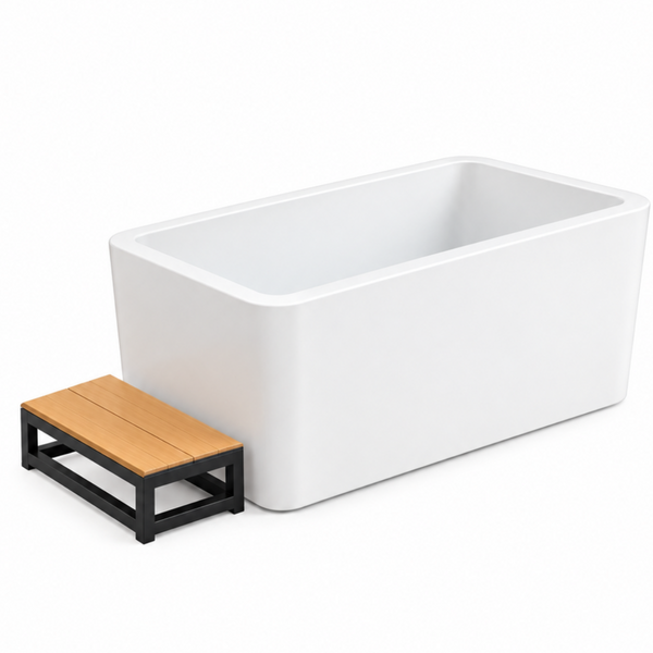 RevX Acrylic X Tub Cold Plunge + LUX High Performance Chiller and Filtration System