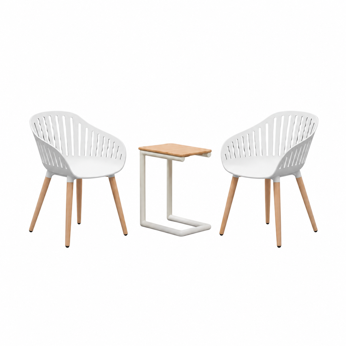 Portals Light C-shape Chair Set
