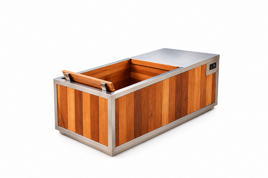 FINNMARK SoulCold™ 1‑Person Cold & Hot Plunge – Stainless Steel Tub with Chiller & Heater
