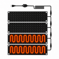 10" × 30" Outdoor Heated Snow Melting Mats – 4-Pack