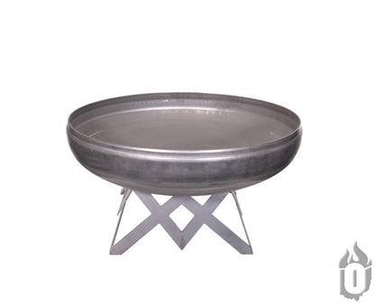 Ohio Flame “The Liberty” American Fire Pit — Heavy‑Gauge Carbon Steel with Natural Patina Finish & Liberty Angled Base (Made in USA)