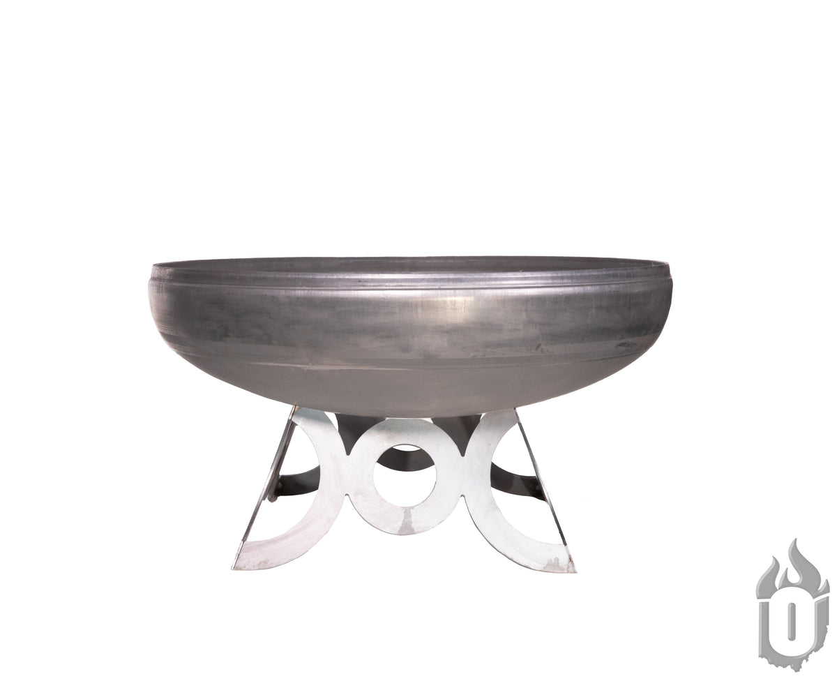 Ohio Flame “The Liberty” American Fire Pit — Heavy‑Gauge Carbon Steel with Natural Patina Finish (Made in USA)