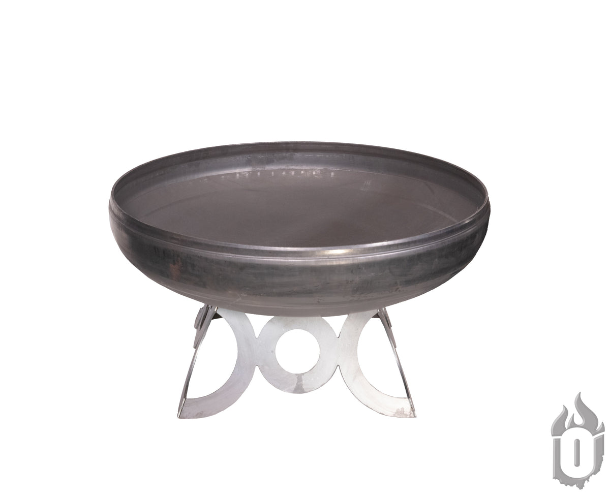 Ohio Flame “The Liberty” American Fire Pit — Heavy‑Gauge Carbon Steel with Natural Patina Finish (Made in USA)