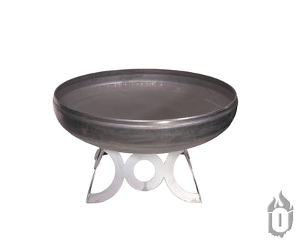 Ohio Flame “The Liberty” American Fire Pit — Heavy‑Gauge Carbon Steel with Natural Patina Finish (Made in USA)
