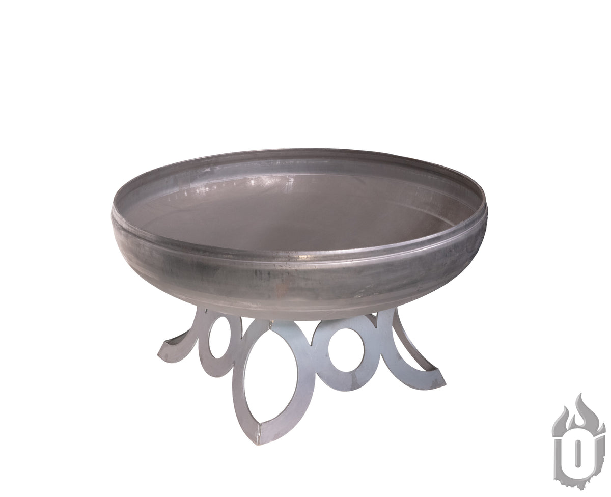 Ohio Flame “The Liberty” American Fire Pit — Heavy‑Gauge Carbon Steel with Natural Patina Finish (Made in USA)
