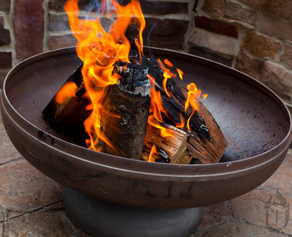 Ohio Flame “The Patriot” American Fire Pit — Heavy‑Gauge Carbon Steel with Natural Patina Finish(Made in USA)