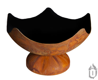 Ohio Flame “Stellar” Artisan Fire Bowl — Handcrafted Carbon Steel with Patina Finish