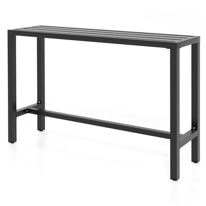 48/55" Outdoor Bar Table – Waterproof Top & Heavy‑Duty Metal Frame