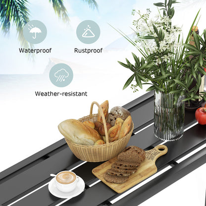 48/55" Outdoor Bar Table – Waterproof Top & Heavy‑Duty Metal Frame