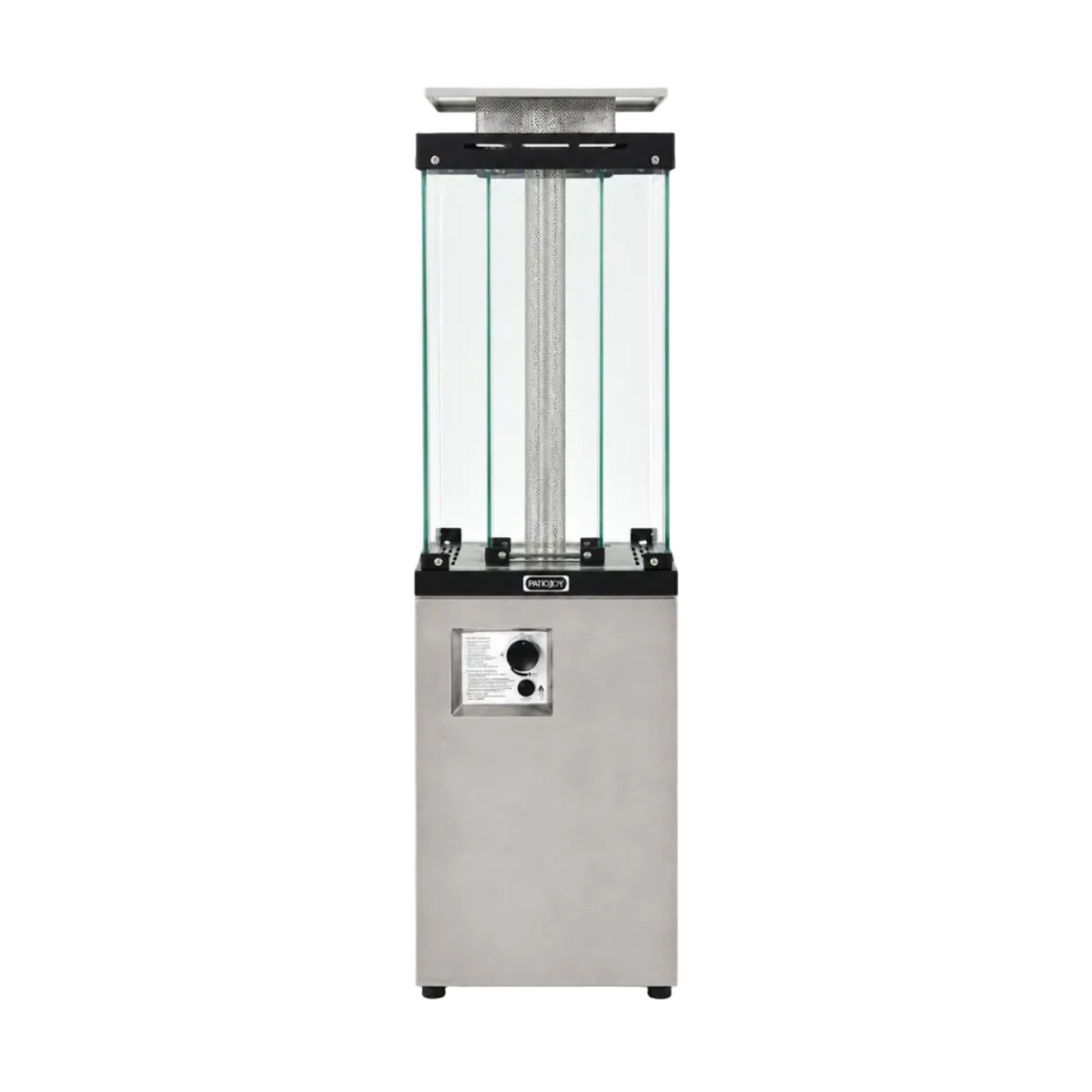 41,000 BTU Outdoor Propane Patio Heater – Glass Flame Display & Portable Design