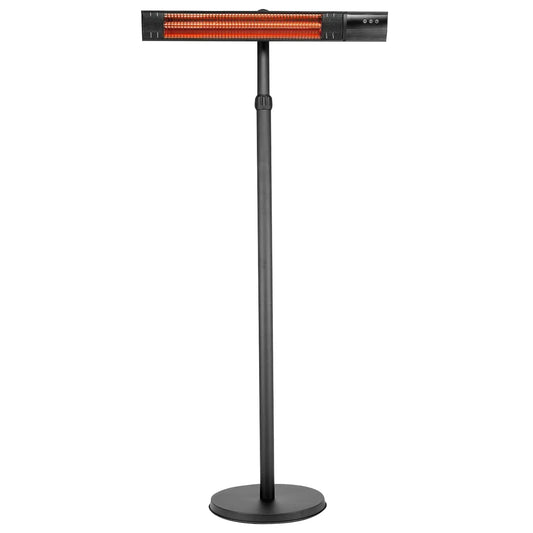 Pole Mounted Electric Patio Heater – Adjustable Infrared Outdoor Heater with Remote & Safety Shut-Off