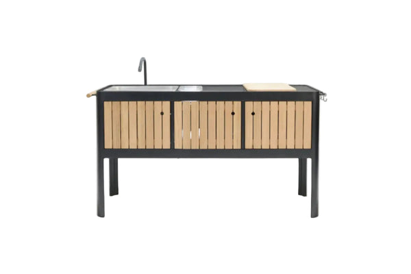 Portals Dark Outdoor Kitchen