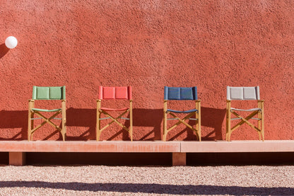 Zircon Teak Director Chair ‚Äì Piquant Green - 1 Piece