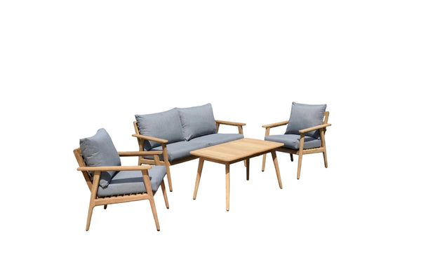 Eve FSC Teak Outdoor Conversation Set with Cushions