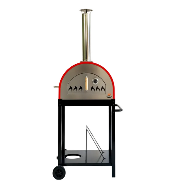WPPO Traditional 25" Dual Fueled Pizza Oven With Gas Attachment-Wood and Gas Powered