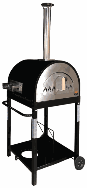 WPPO Traditional 25" Dual Fueled Pizza Oven With Gas Attachment-Wood and Gas Powered