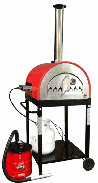 WPPO Traditional 25" Dual Fueled Pizza Oven With Gas Attachment-Wood and Gas Powered