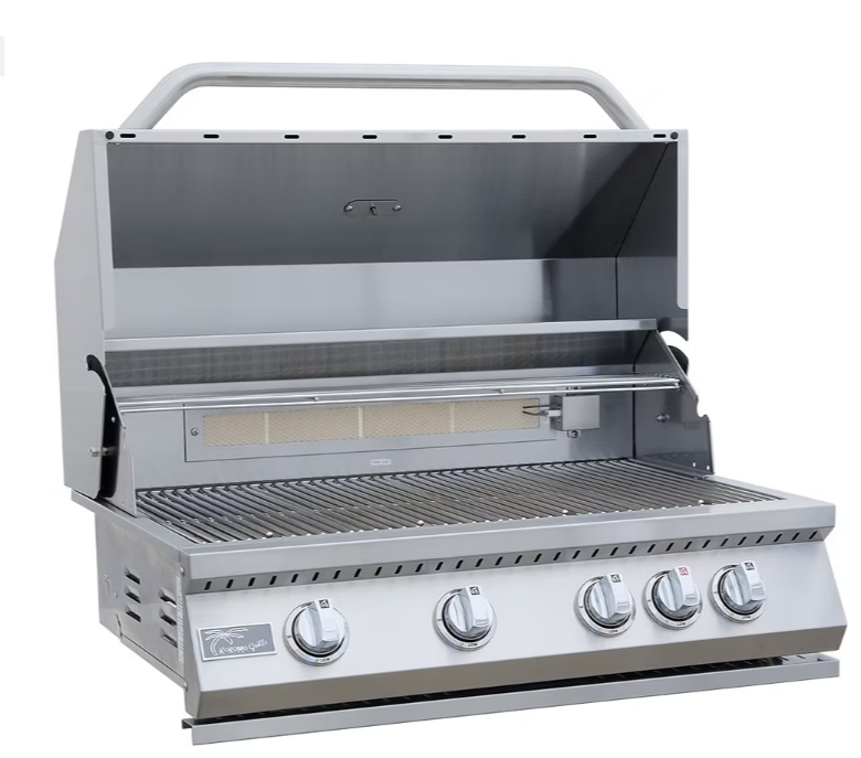 St. John 7’6" Outdoor Kitchen Bar Island – Kokomo 32" Grill & Fridge