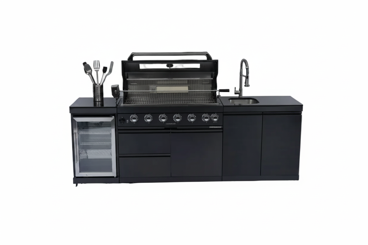 43-Inch Deluxe Stainless Steel Gas Outdoor Kitchen Grill