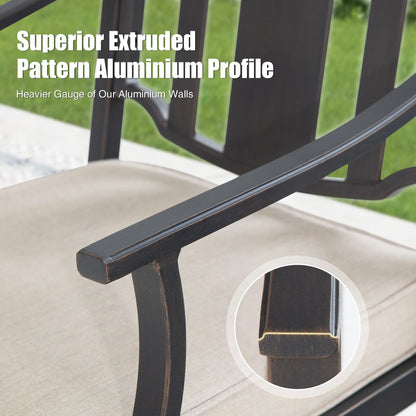 Tamarin 7-Piece Round Outdoor Dining Set With Armchair