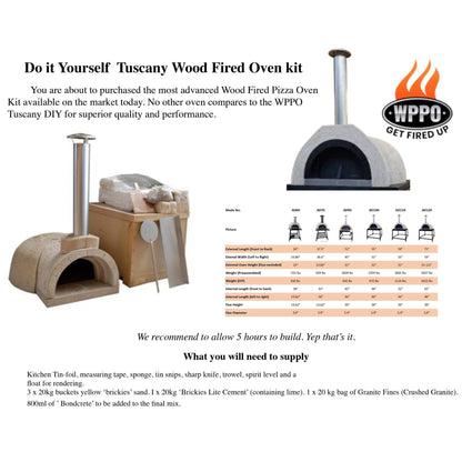 Do It Yourself Tuscany Wood-Fired Oven AD70 (38D x 37W x 23H)
