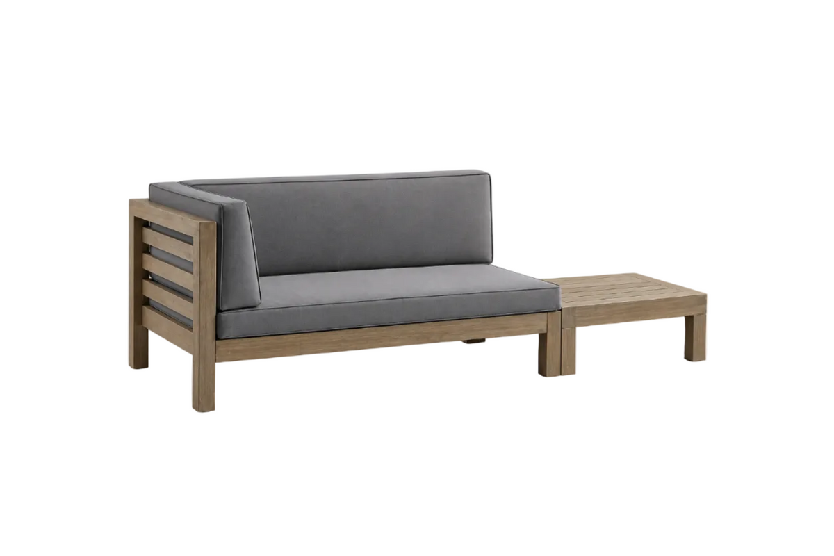 Oana Acacia Wood Patio Furniture Set with Water-Resistant Cushions - Multiple Colors