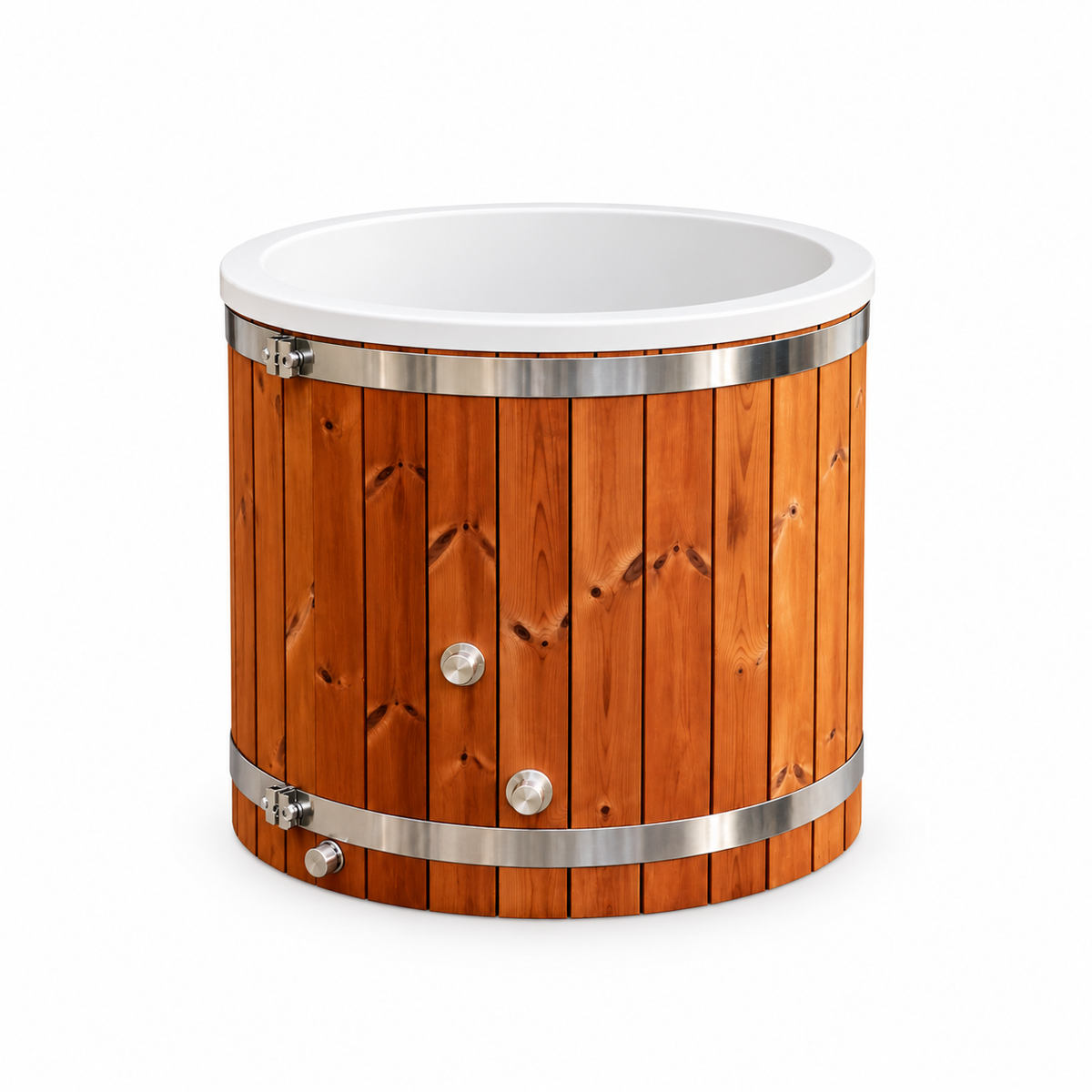 1‑Person Cold Plunge Tub - Scandinavian ThermoWood® & Fiberglass