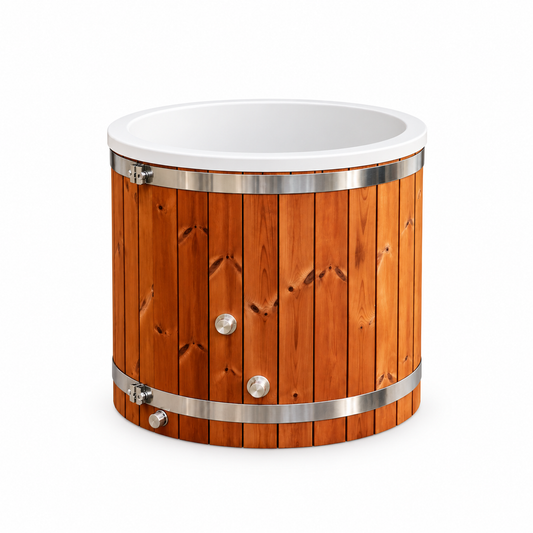 1‑Person Cold Plunge Tub - Scandinavian ThermoWood® & Fiberglass