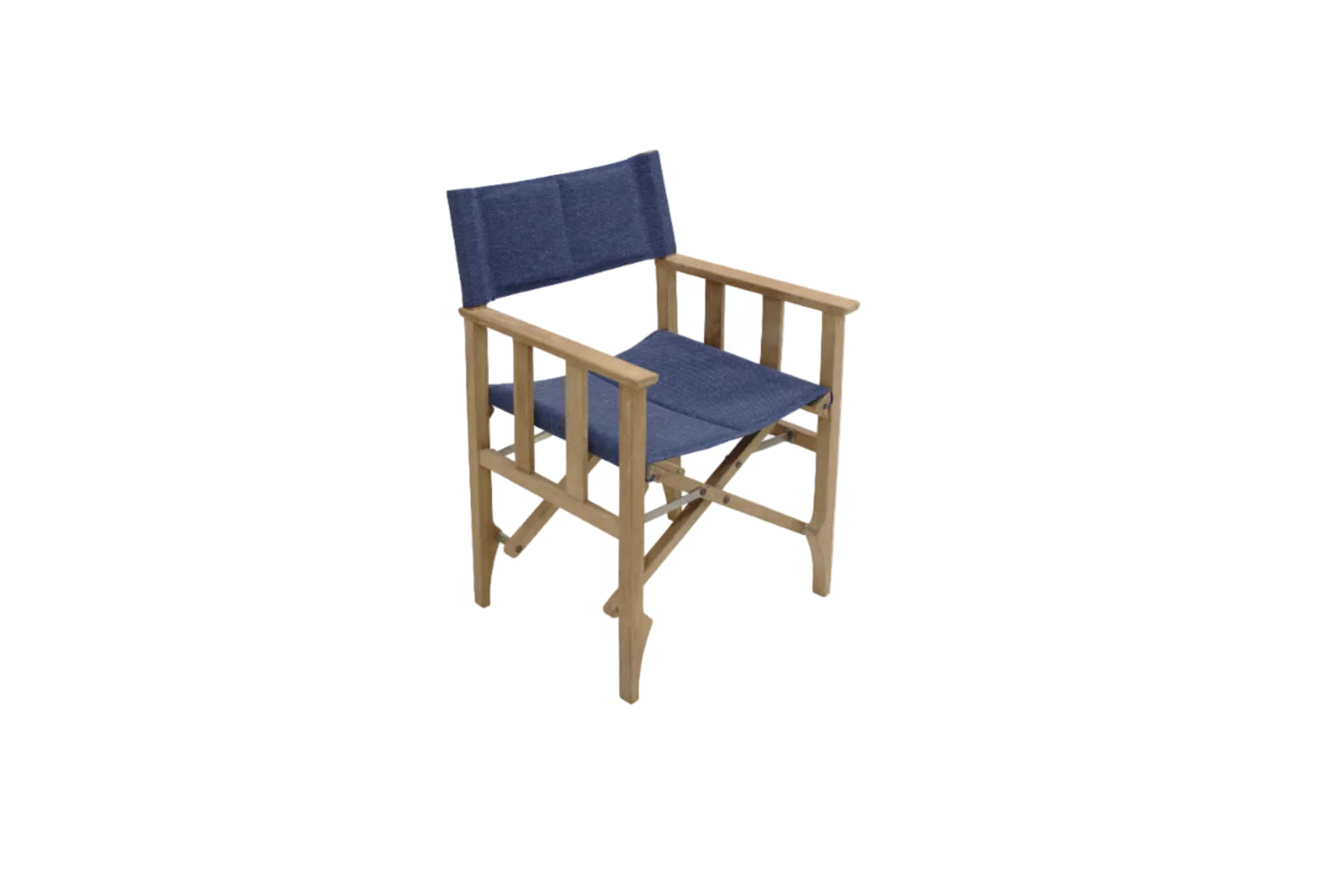 Zircon Teak Director Chair ‚Äì Blue Horizon - 1 Piece