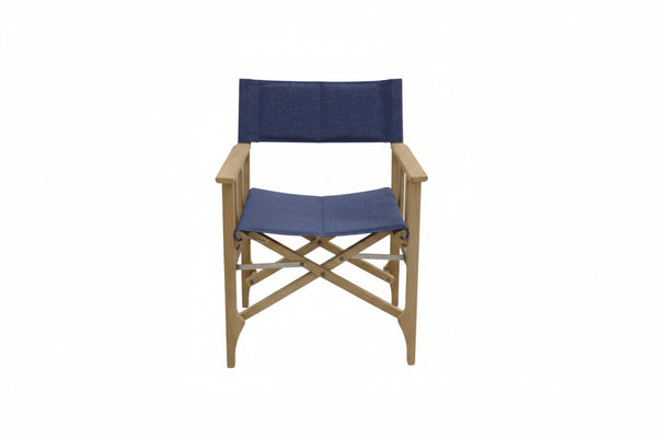 Zircon Teak Director Chair ‚Äì Blue Horizon - 1 Piece