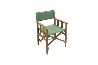 Zircon Teak Director Chair ‚Äì Piquant Green - 1 Piece