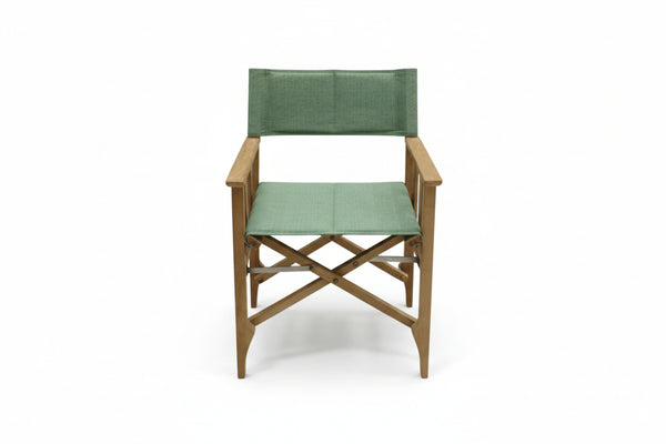Zircon Teak Director Chair ‚Äì Piquant Green - 1 Piece