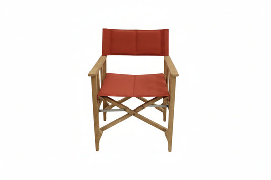 Zircon Teak Director Chair ‚Äì Red - 1 Piece