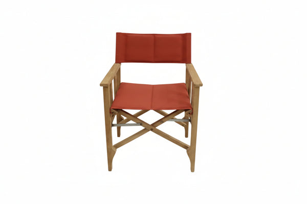 Zircon Teak Director Chair ‚Äì Red - 1 Piece