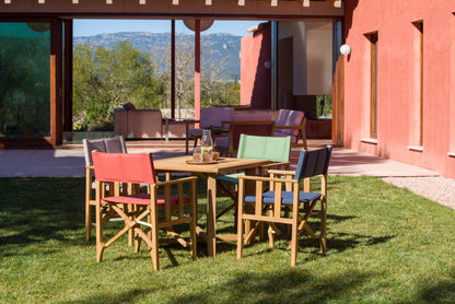 Zircon Teak Director Chair ‚Äì Piquant Green - 1 Piece