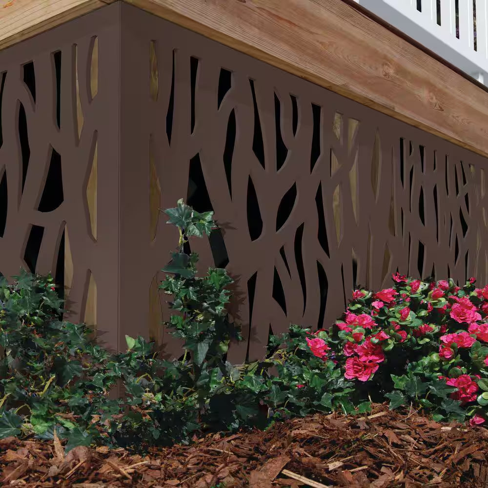 2 Ft. X 4 Ft. Sprig Umber Decorative Screen Panel