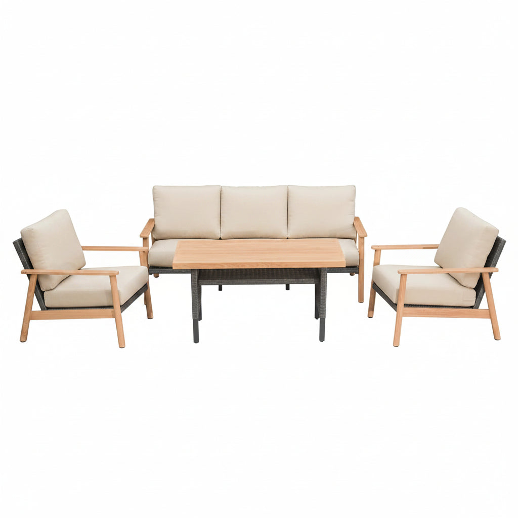 Outdoor Wicker Patio Furniture Sets 4 Pieces