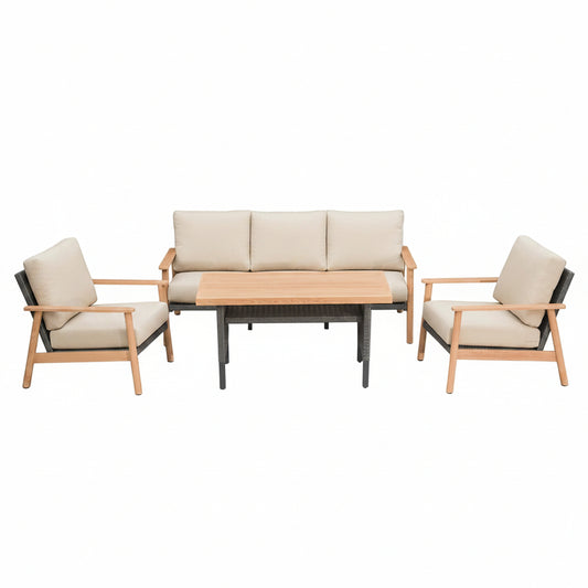 Outdoor Wicker Patio Furniture Sets 4 Pieces