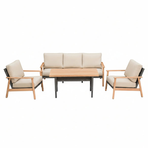 Outdoor Wicker Patio Furniture Sets 4 Pieces