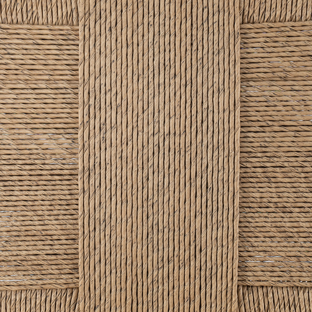 4‑Piece Acacia Wood Outdoor Bar Stool Set — Teak Finish with Woven Wicker & Cream Cushions