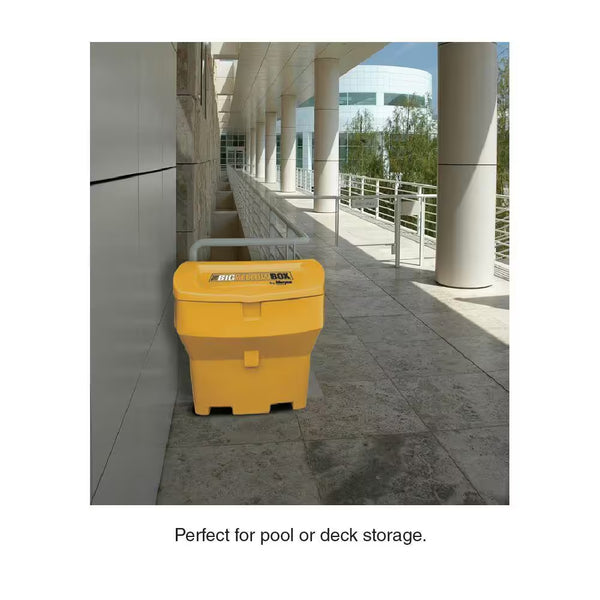 Meyer 8 Cu. Ft. Heavy-Duty Outdoor Salt & Ice Melt Storage Container – Double-Wall Weather-Resistant Polymer