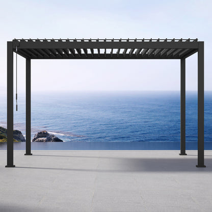 Mirador Adjustable Louvered Aluminum Pergola 10' X 13'
