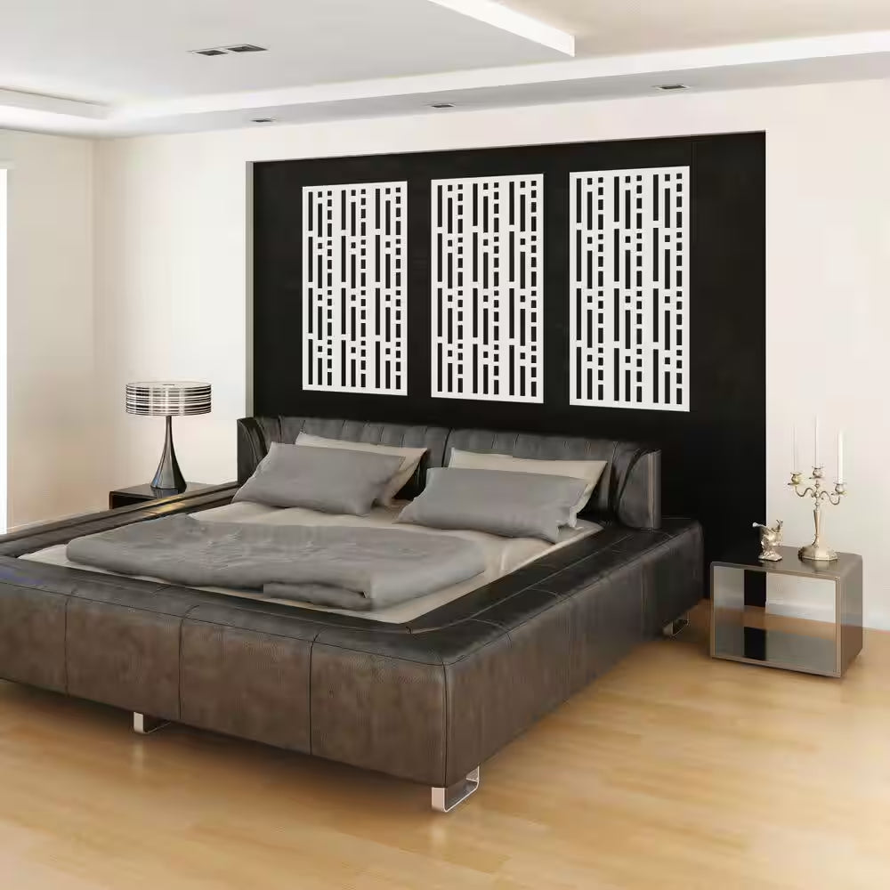 2 Ft. X 4 Ft. Morse White Polypropylene Decorative Screen Panel