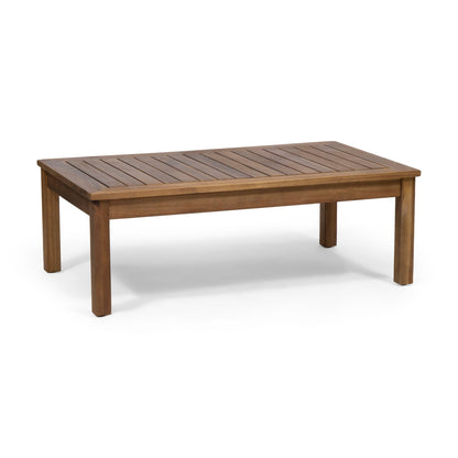 Charlotte Acacia Wood & Rope Outdoor Chat Set with Cushions – 4‑Piece
