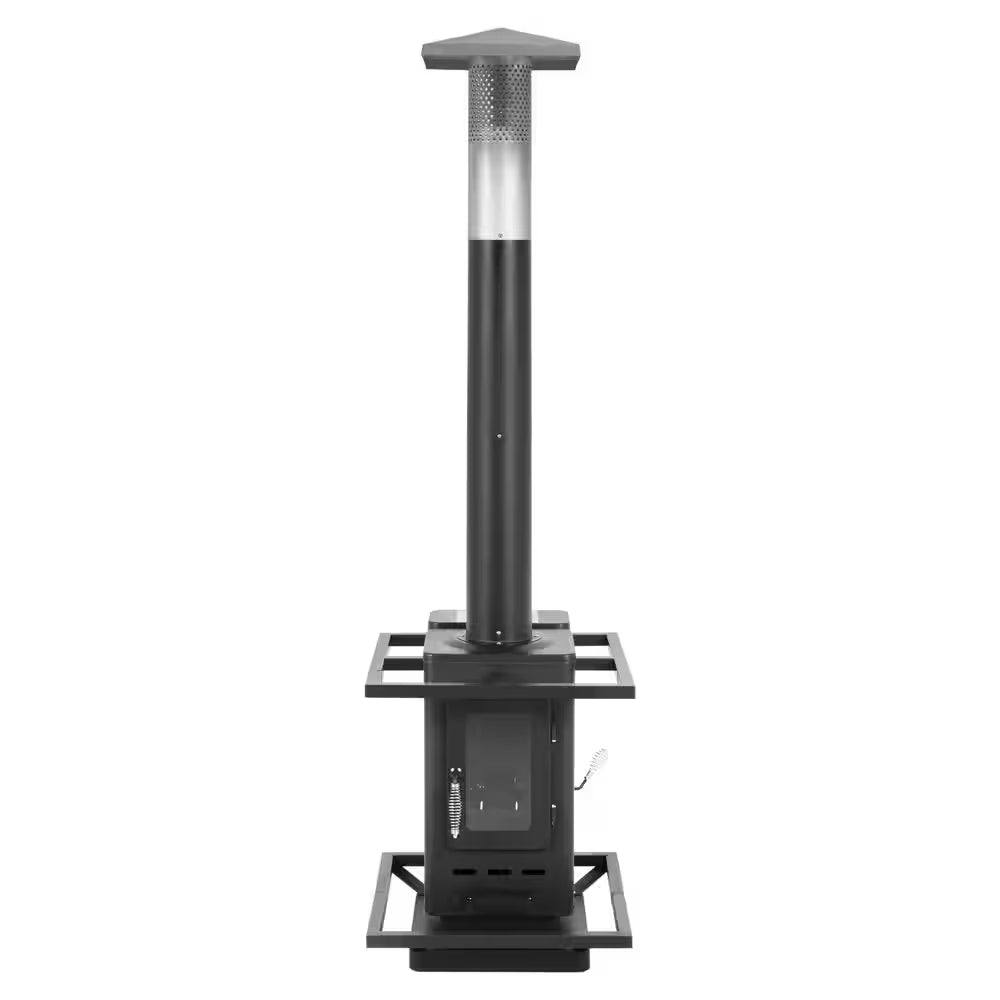 Pellet-Fueled Patio Heater with 3 Glass Panel, 150 Sq. Ft., 75,000 BTU