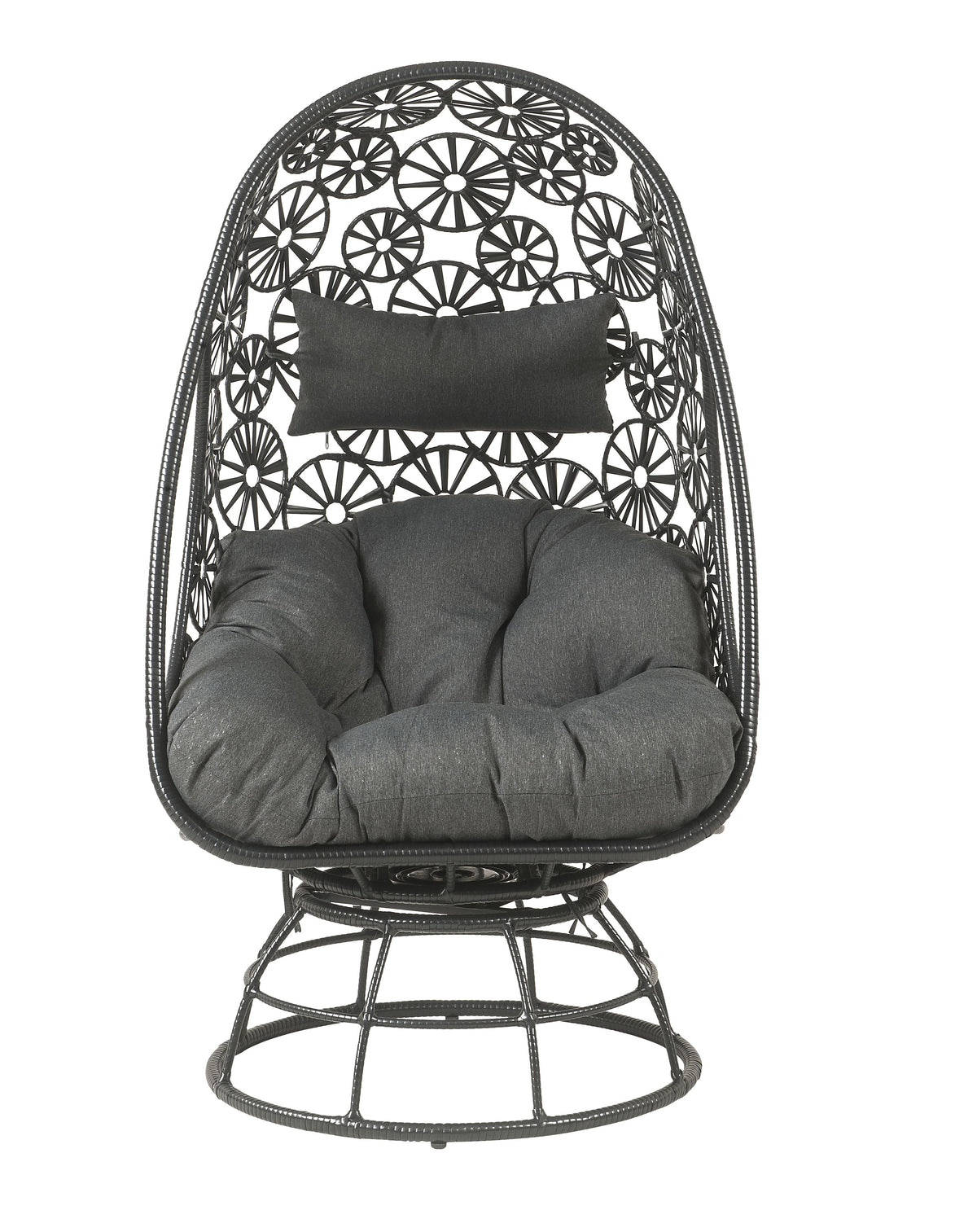Hikre Clear Glass Patio Furniture Set