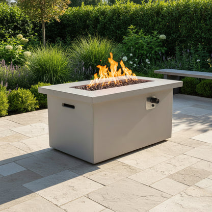 Propane / Natural Gas Outdoor Fire Pit Table - Gray
